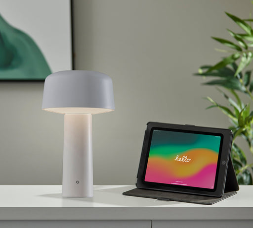 Lenny LED Cordless Table Lamp in White