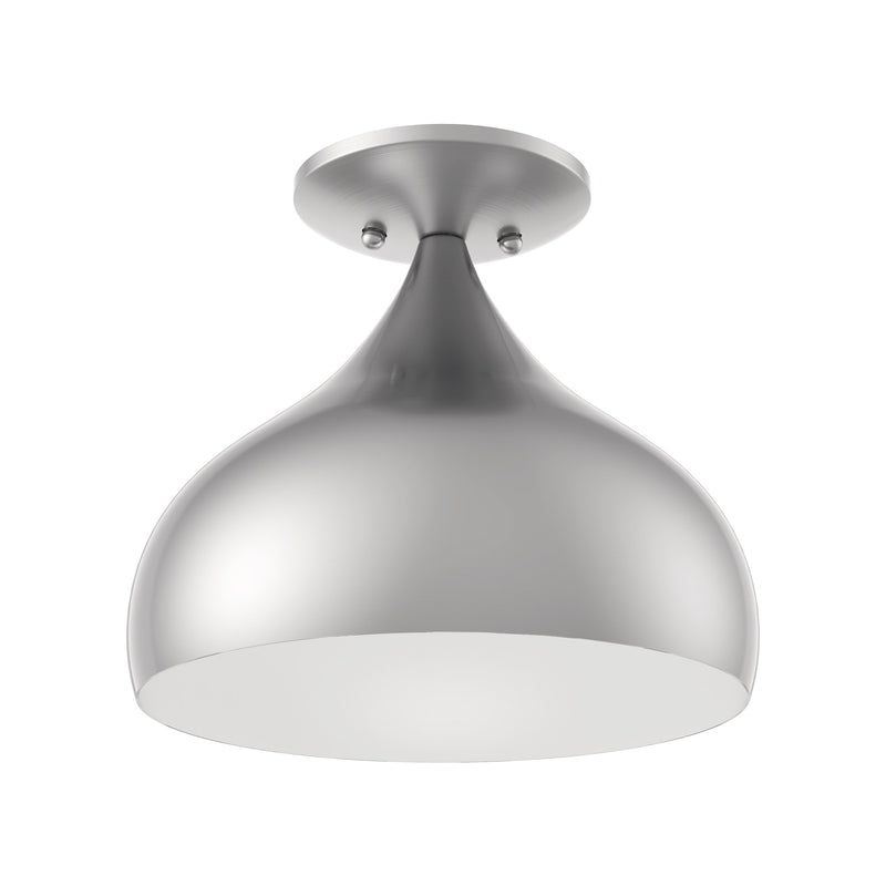 Amador 10" Semi-Flush Mount in Brushed Nickel