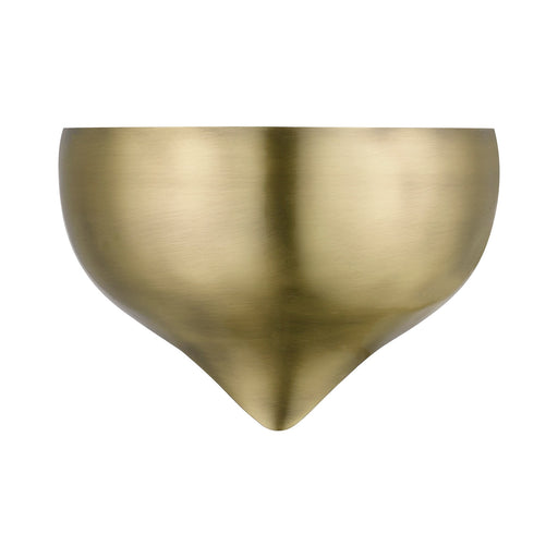 Amador Half Moon ADA Wall Sconce in Antique Brass