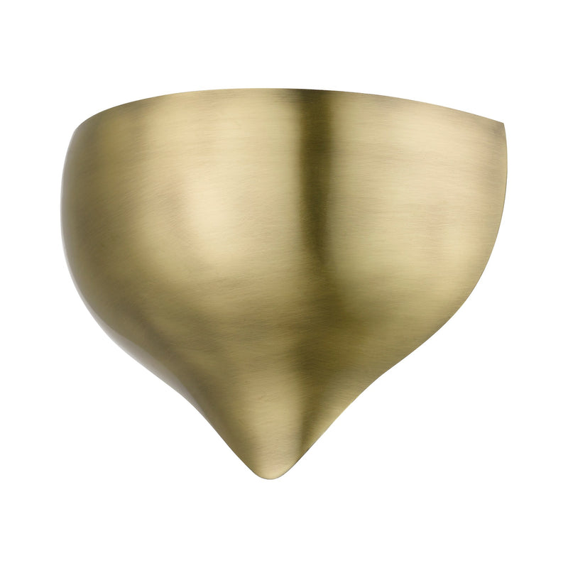 Amador Half Moon ADA Wall Sconce in Antique Brass