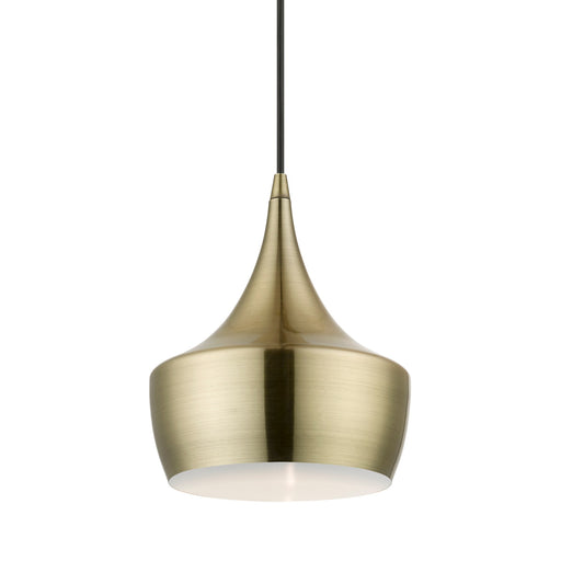 Waldorf Bell Pendant in Antique Brass
