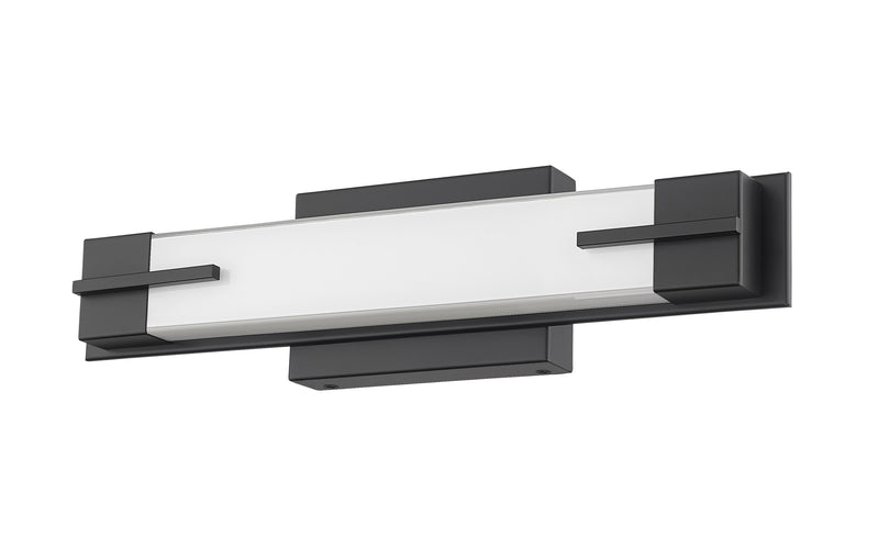 Chase 1 Light 18" Vanity in Matte Black