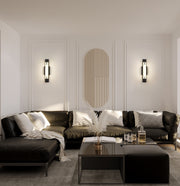 Chase 1 Light 18" Vanity in Matte Black in a room setting