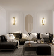 Chase 1 Light 18" Vanity in Modern Gold in a room setting