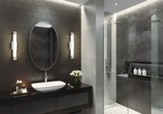 Chase 1 Light 23" Vanity in Chrome in a room setting