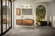 Chase 1 Light 33" Vanity in Matte Black in a room setting