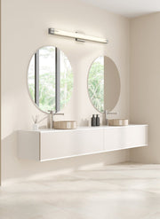 Chase 1 Light 43" Vanity in Brushed Nickel in a room setting