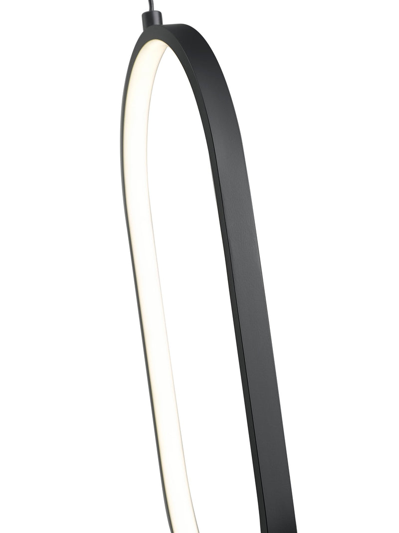 Saros 1 Light 10.25" Pendant in Matte Black