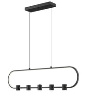 Saros 1 Light 42" Linear Pendant in Matte Black