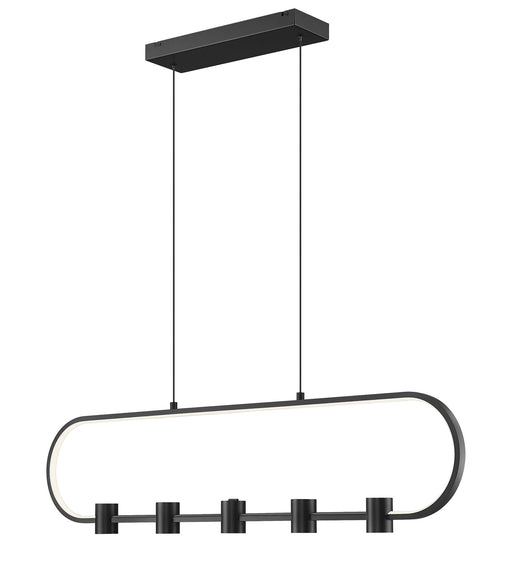 Saros 1 Light 42" Linear Pendant in Matte Black
