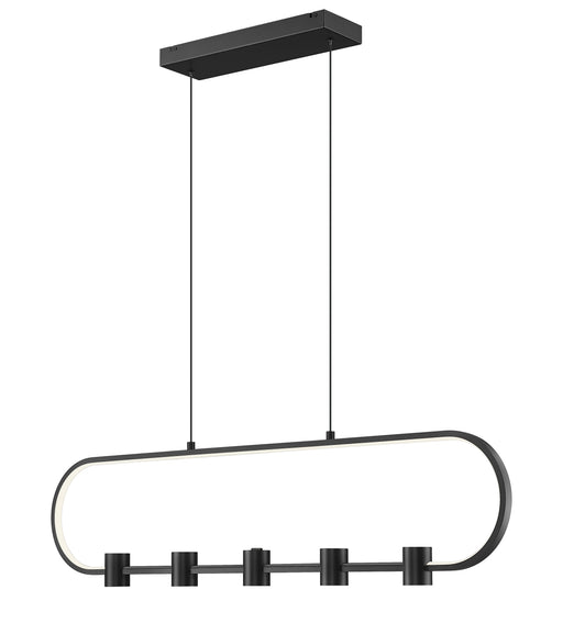 Saros 1 Light 42" Linear Pendant in Matte Black
