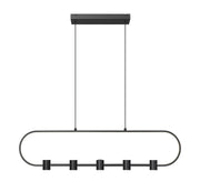 Saros 1 Light 42" Linear Pendant in Matte Black
