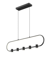 Saros 1 Light 42" Linear Pendant in Matte Black