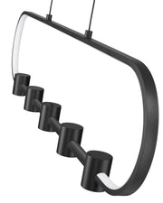 Saros 1 Light 42" Linear Pendant in Matte Black