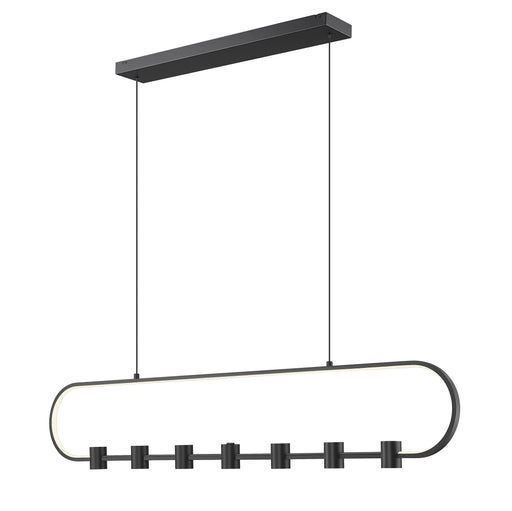 Saros 1 Light 54" Linear Pendant in Matte Black