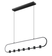 Saros 1 Light 54" Linear Pendant in Matte Black