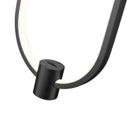 Saros 1 Light 8.75" Pendant in Matte Black