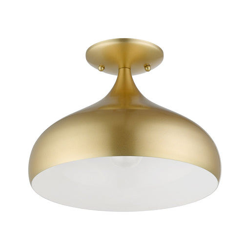 Amador 11.75" Semi-Flush Mount in Soft Gold