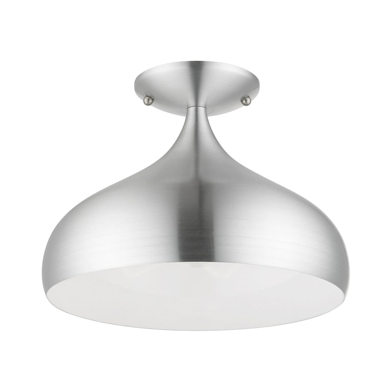 Amador 11.75" Semi-Flush Mount in Brushed Aluminum