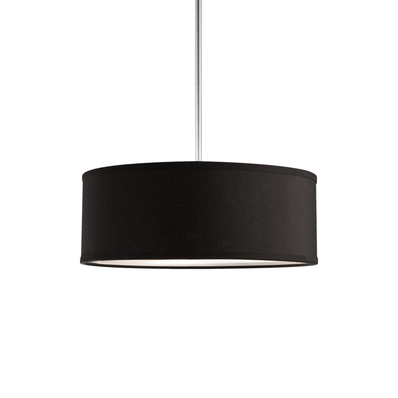 Gregory 15" 3-Light Pendant in Black