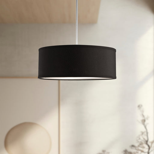 Gregory 15" 3-Light Pendant in Black