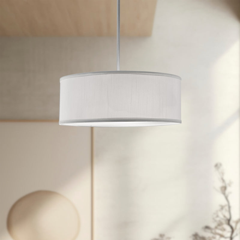 Gregory 15" 3-Light Pendant in White