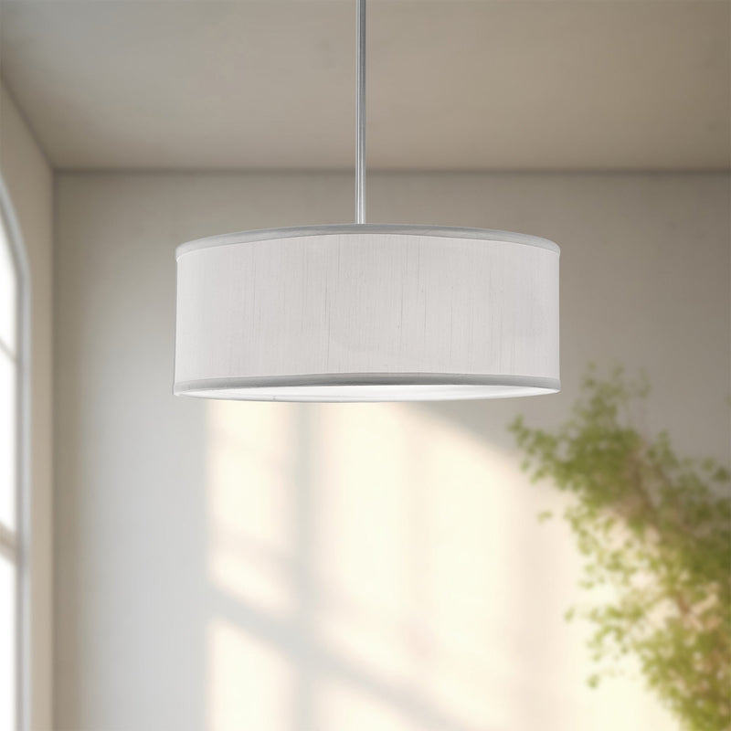 Gregory 20" 3-Light Pendant in White