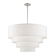 Manorwood 8-Light 35" Chandelier in Brushed Nickel