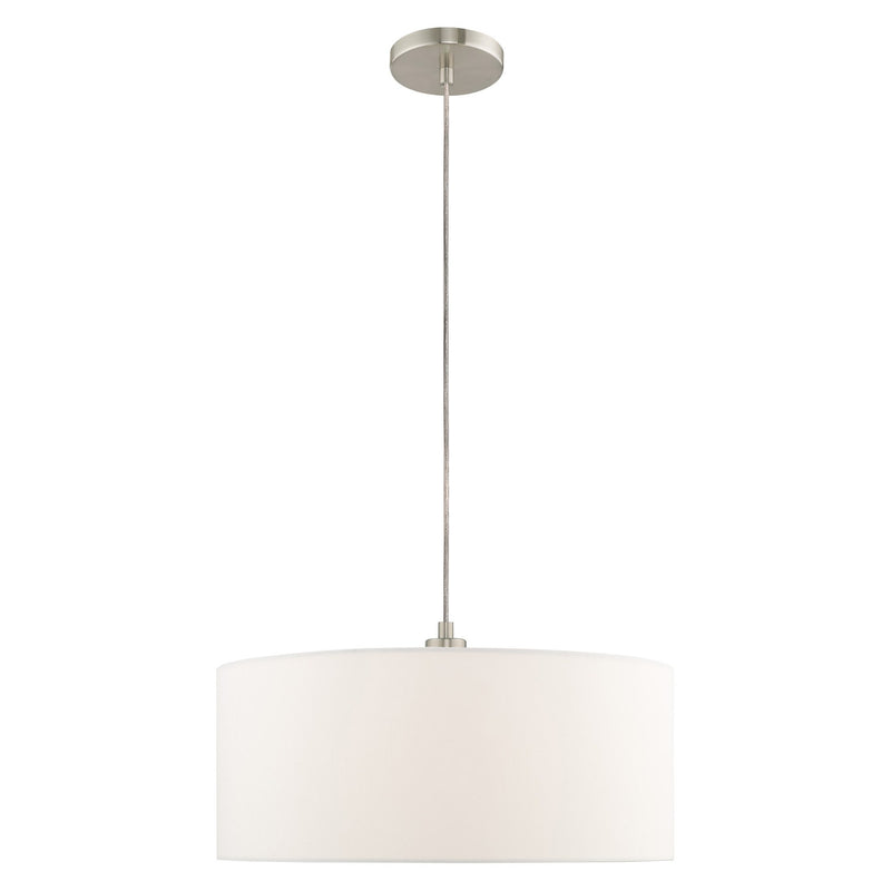 Meridian 18" Drum Pendant in Brushed Nickel