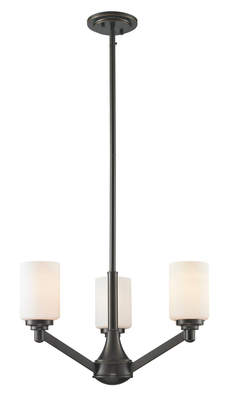 Montego 3 Light 20.625" Chandelier in Coppery Bronze