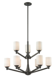 Montego 9 Light 31.125" Chandelier in Coppery Bronze