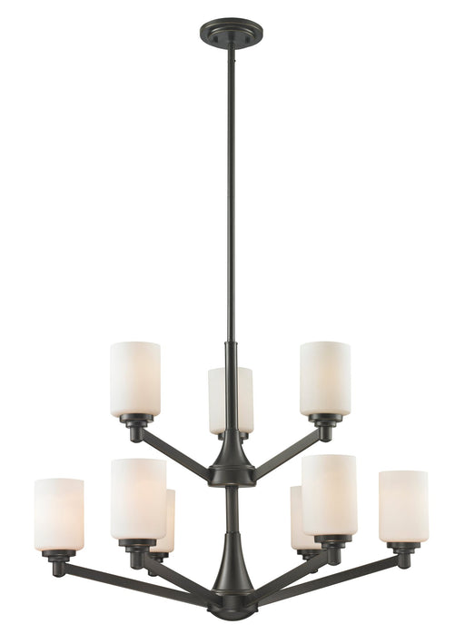 Montego 9 Light 31.125" Chandelier in Coppery Bronze