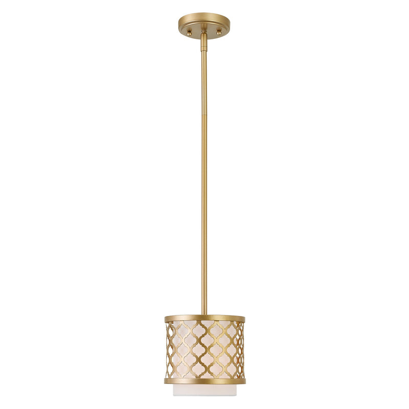 Arabesque Mini Pendant in Soft Gold