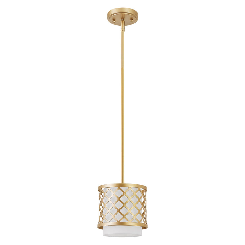Arabesque Mini Pendant in Soft Gold