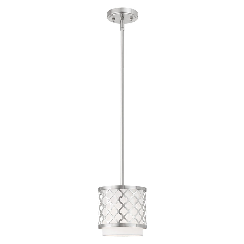 Arabesque Mini Pendant in Brushed Nickel