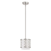 Arabesque Mini Pendant in Brushed Nickel