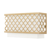 Arabesque 2-Light 13" ADA Wall Sconce in Soft Gold