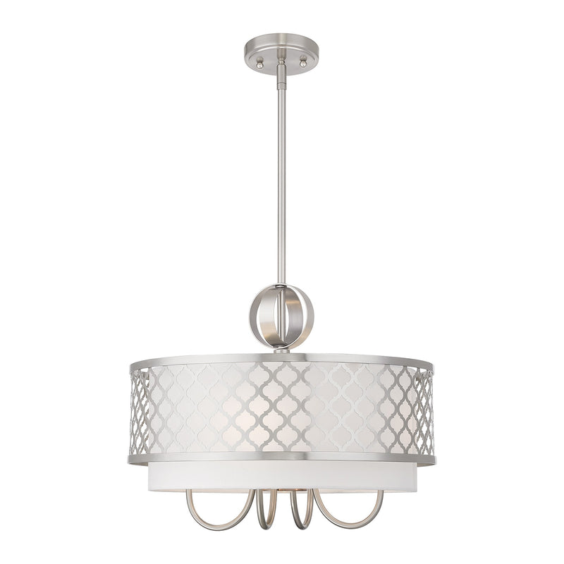 Arabesque 18" Chandelier in Brushed Nickel