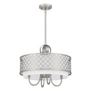 Arabesque 18" Chandelier in Brushed Nickel
