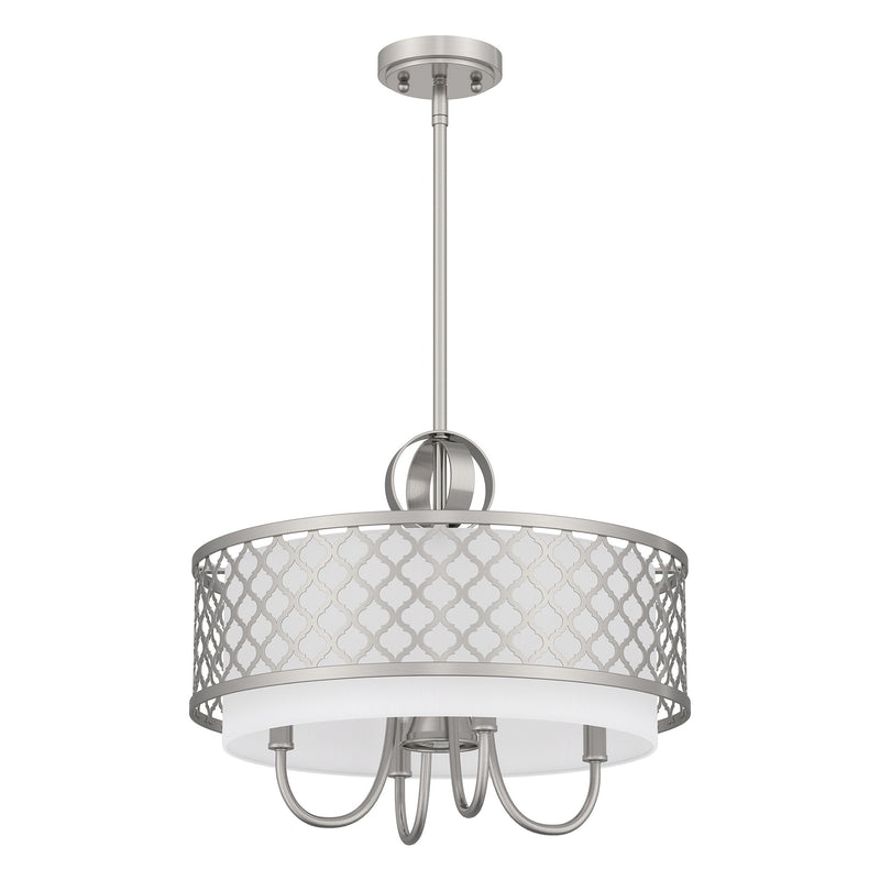 Arabesque 18" Chandelier in Brushed Nickel
