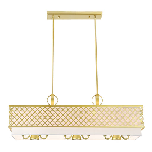 Arabesque Linear Chandelier in Soft Gold