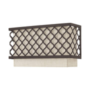 Arabesque 2-Light 13" ADA Wall Sconce in English Bronze