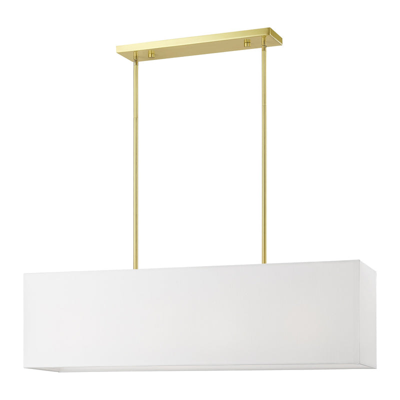 Summit 4-Light Linear Pendant in Satin Brass