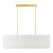 Summit 4-Light Linear Pendant in Satin Brass