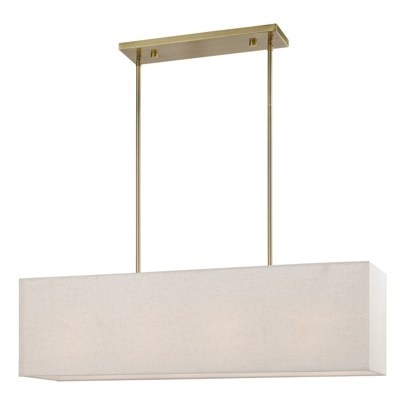 Summit 4-Light Linear Pendant in Antique Brass