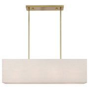 Summit 4-Light Linear Pendant in Antique Brass