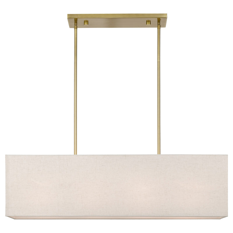 Summit 4-Light Linear Pendant in Antique Brass