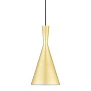 Waldorf Mini Pendant in Soft Gold with Polished Brass Accents