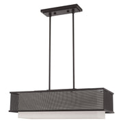 Braddock 3-Light Linear Pendant in Bronze