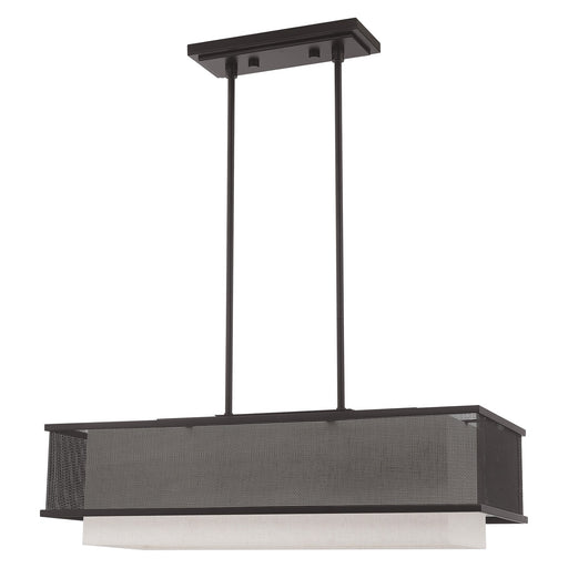 Braddock 3-Light Linear Pendant in Bronze